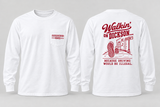 Walkin’ on Dickson — Long Sleeve Pocket Tee — white — Original Pocket Logo