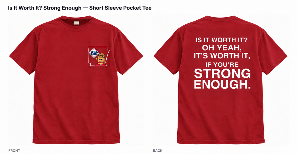 Strong Enough — Short Sleeve Pocket Tee